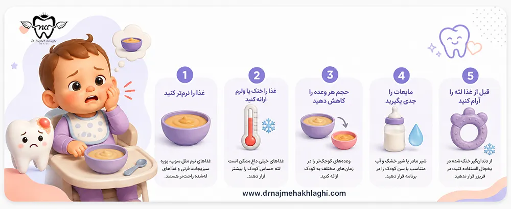 بهترین غذا برای دندان درآوردن کودک