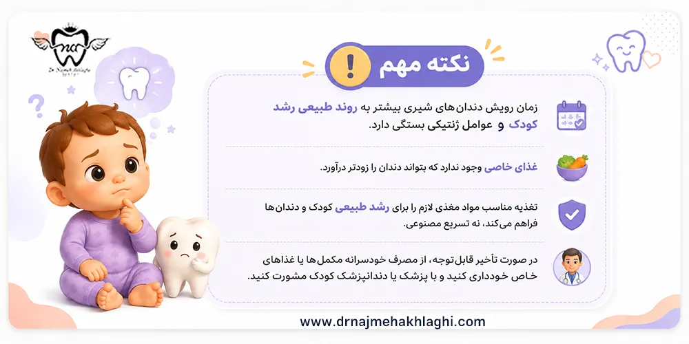 نکاتی برای دندان درآوردن کودک