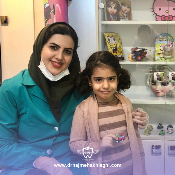 ترمیم دندان پوسیده نازنین گل دختر نازنینم
