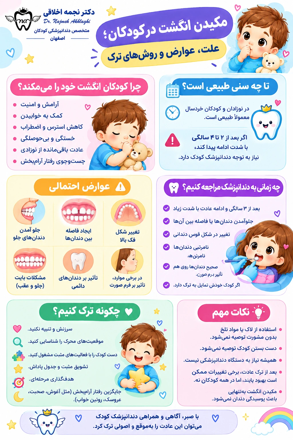 روش های ترک عادت مکیدن انگشت دست توسط کودک