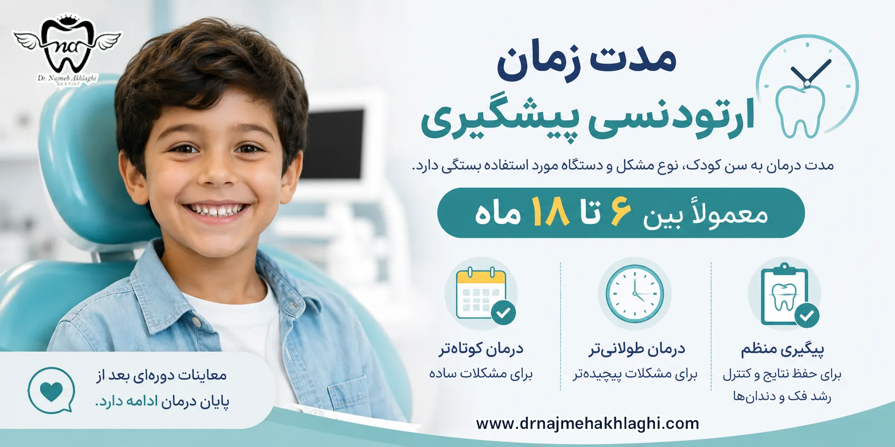 مدت زمان ارتودنسی پیشگیری